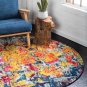Unique Loom Guell Estrella Rug round diameter 6'   125634