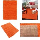 Solid Shag Tiger Orange 2 Ft. X 3 Ft. Area Rug