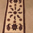 48” x 24” table runner coffee table top hand block print cotton natural dyes