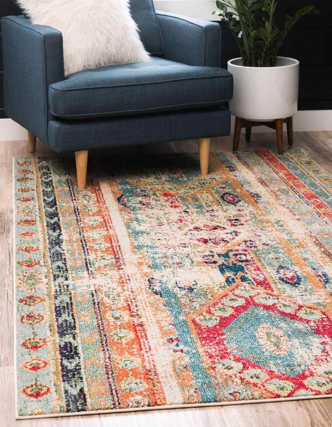 Unique Loom Sedona Collection Distressed Southwestern Tribal Rug ( 5'x8') 142302