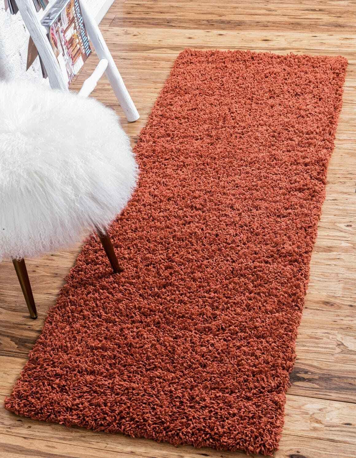 2' 2 x 6' 5 Solid Shag Runner Rug 127824