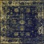 Unique Loom Sofia Traditional Area Rug,( 8' 0 x 8' 0) Navy Blue  141608