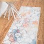 Unique Loom Rainbow Honeycomb Rug (2'x6') 142582