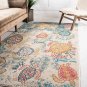 Unique Loom Positano Coastal Modern Area Rug, 5' 0 X 8' 0 Rectangle, Beige/Teal