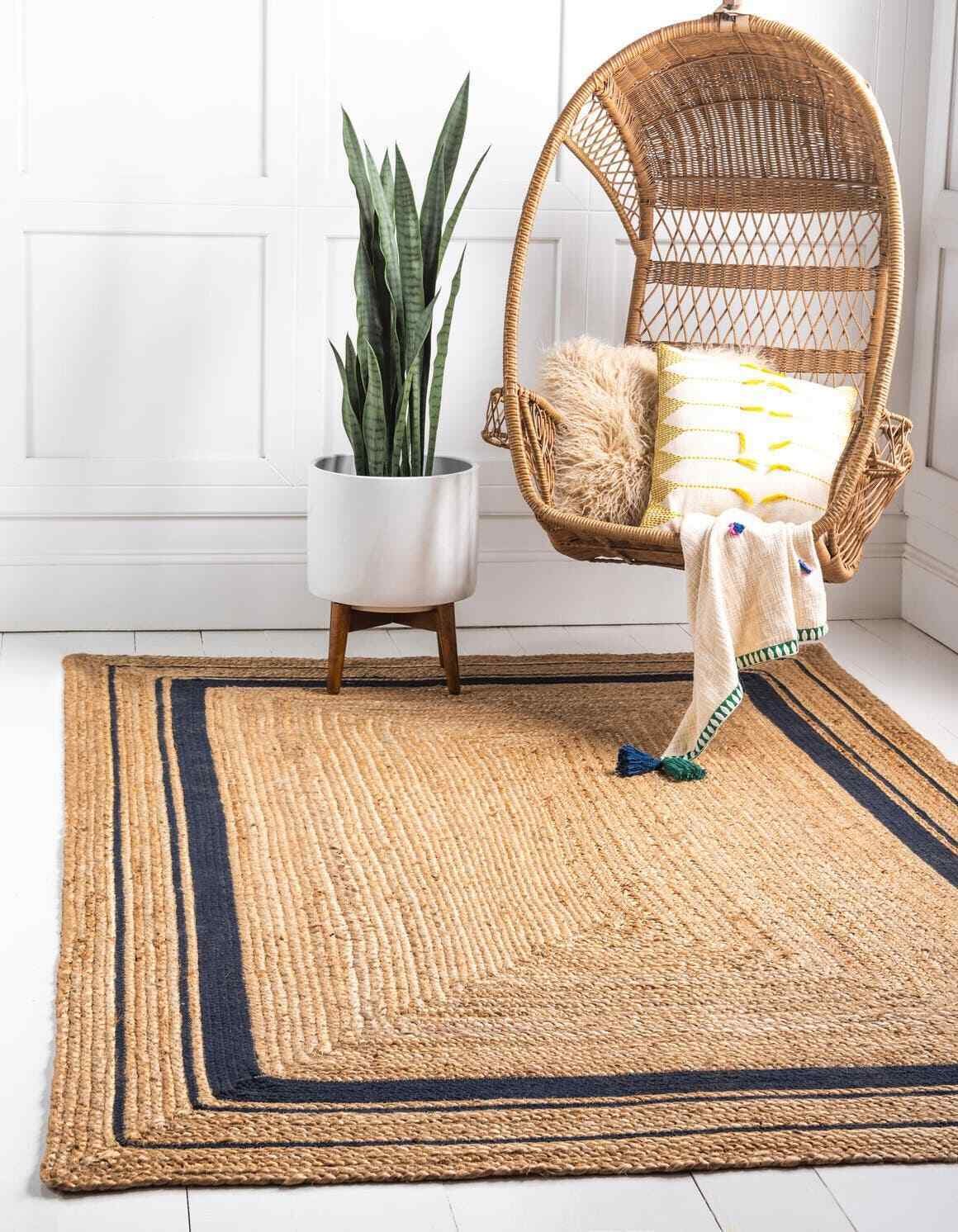 Unique Loom Gujarat Braided Jute Rug
