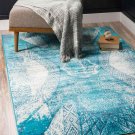 Unique Loom Sofia Collection Turquoise 5 x 8 Area Rug (5' x 8') 137730