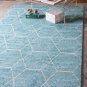 Unique Loom Traditional Trellis Shag Area Rug(8'x10')  140897