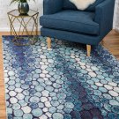 Unique Loom Mar Bella Estrella Area Rug Blue (9' x 12') 131893