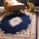 Unique Loom Reza Collection Classic  Traditional Navy Blue Area Rug (8' 0 X 10'
