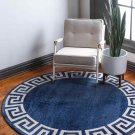 Unique Loom Athens Collection Geometric Casual Modern  Round 6' Rug 123807