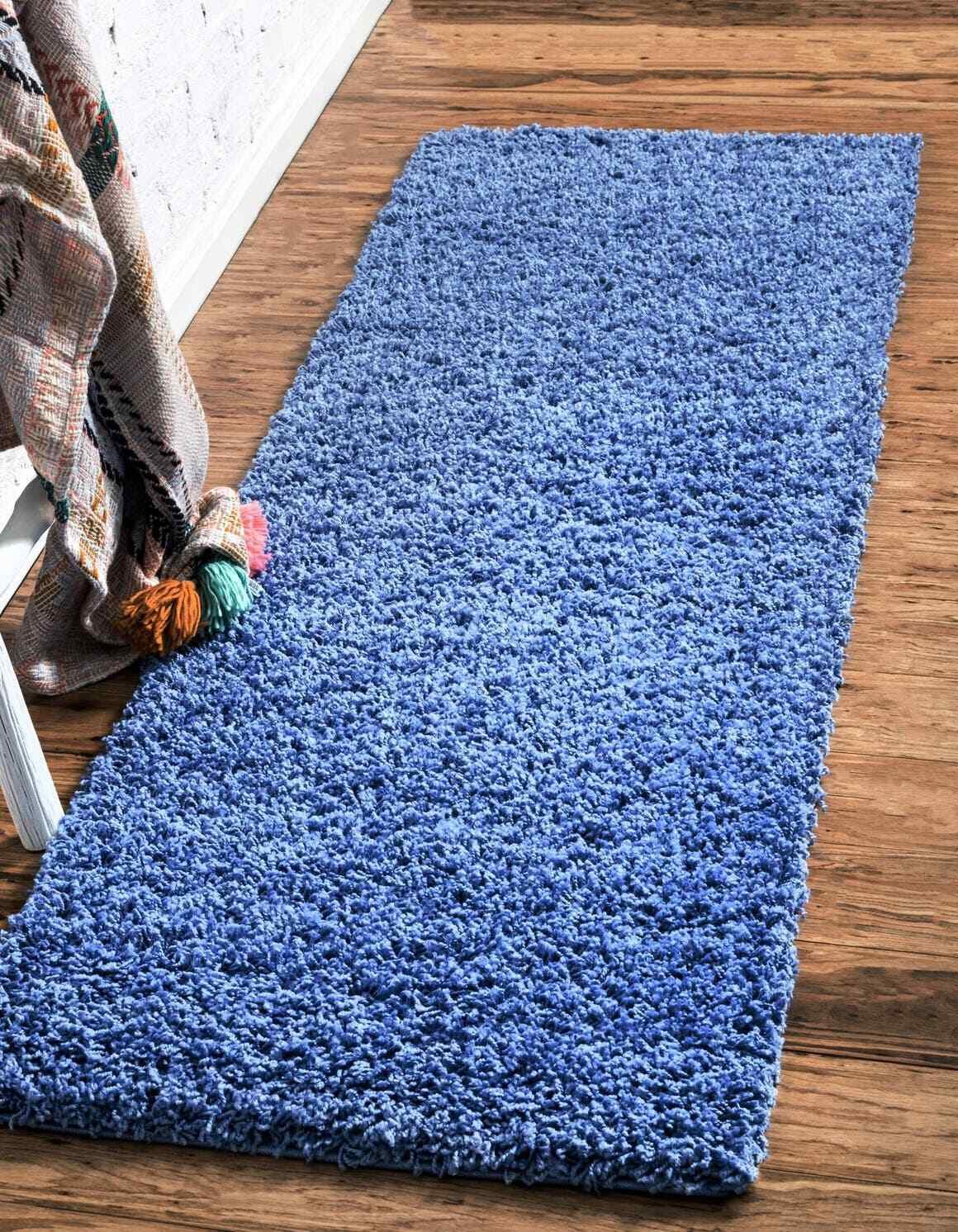 2' 2 x 6' 5 Solid Shag Runner Rug 127837