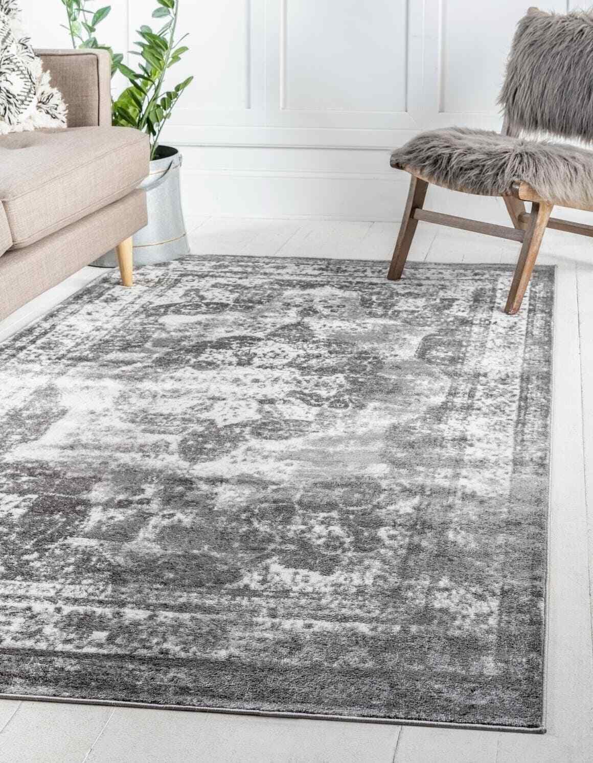 Unique Loom Salle Garnier Sofia Area Rug - 7' x 10' Gray 7' x 10'     141294