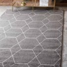 Unique Loom Traditional Trellis Shag Area Rug(8'x10')  140889