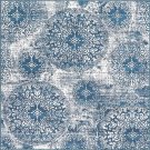 Unique Loom 3141619 Sofia Collection Traditional Vintage Blue Square Rug (6' 0 x