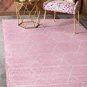 Unique Loom Traditional Trellis Shag Area Rug(8'x10')  140901