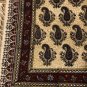 fine high end art feat hand block print cotton paisley fix color size 30"*30"