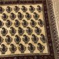 fine high end art feat hand block print cotton paisley fix color size 30"*30"