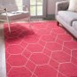 Unique Loom Traditional Trellis Shag Area Rug  (8'x10') 146706