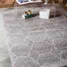Unique Loom Traditional Trellis Shag Area Rug(8'x10') 140885