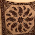 40” x 40” square table top tapestry cotton fix color washable preshrunk natural
