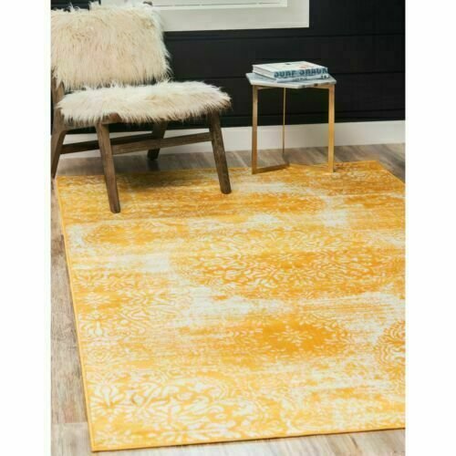 Unique Loom Grand Sofia Area Rug - 2' 2 x 3' Yellow 2' 2 x 3'