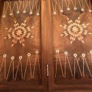 backgammon made of wood hand nade handicraft walnut wood engraved size18.5” x9.5