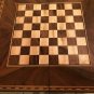 backgammon made of wood hand nade handicraft walnut wood engraved size18.5â x9.5