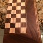 backgammon made of wood hand nade handicraft walnut wood engraved size18.5â x9.5