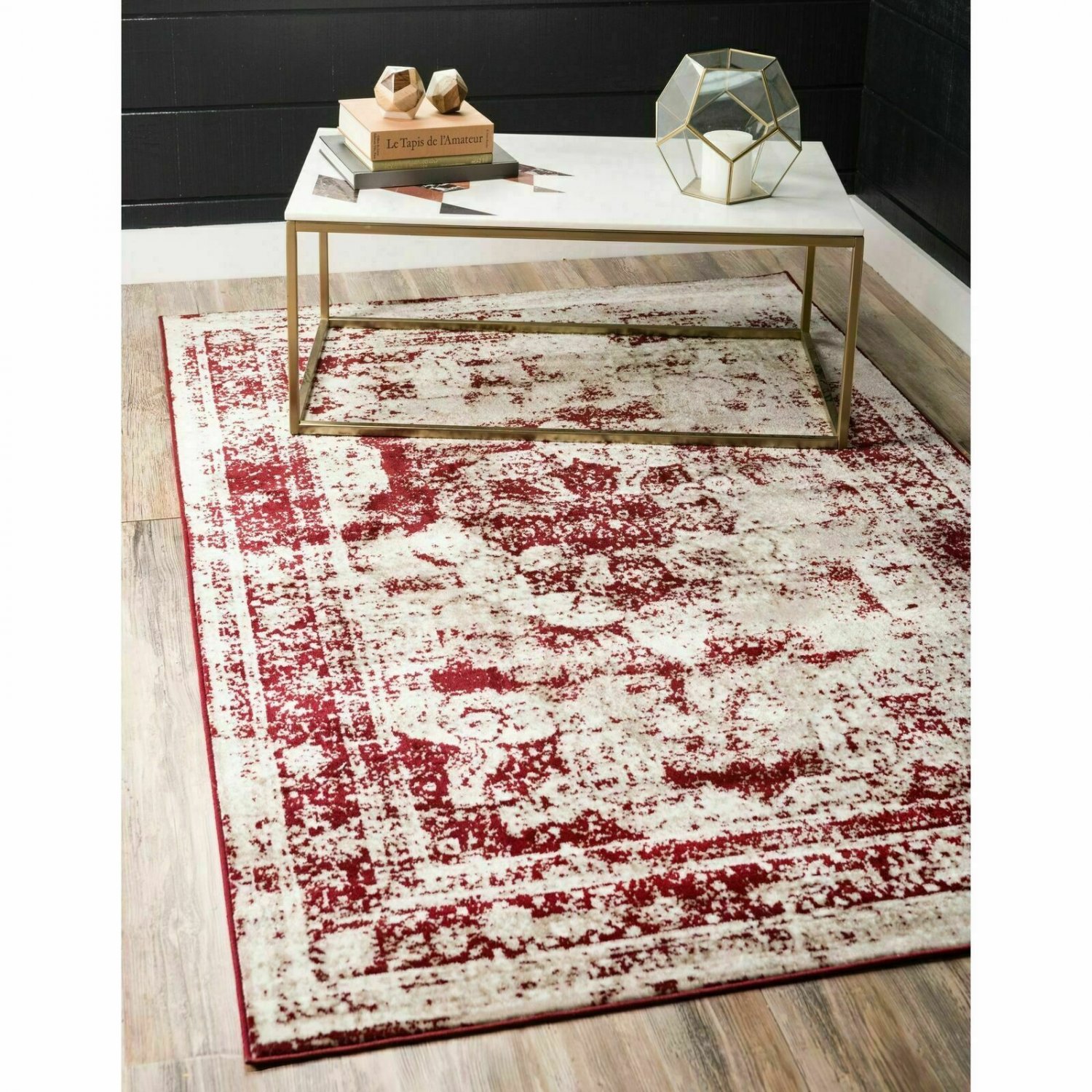 Unique Loom Salle Garnier Sofia Area Rug - 2' 2 x 3' Burgundy 2' 2 x 3'