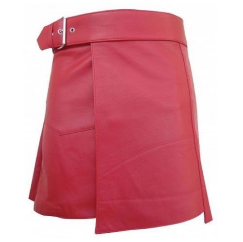 New Scottish Pink utility highland gladiator Viking Leather Kilt for men