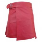 New Scottish Pink utility highland gladiator Viking Leather Kilt for men
