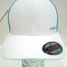 AREOPOSTALE - FLEXFIT - WHITE - AQUA - FITTED - BASEBALL - CAP - NEW - LARGE/XL