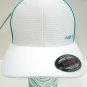 AREOPOSTALE - FLEXFIT - WHITE - AQUA - FITTED - BASEBALL - CAP - NEW - LARGE/XL