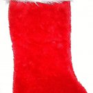 HOME ELEMENTS - 19" - CHRISTMAS - HOLIDAY - PLUSH - RED - WHITE - STOCKING - NEW