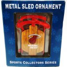 NBA - MIAMI HEAT - BASKETBALL - RED - CHRISTMAS - SLED - ORNAMENT - BRAND NEW