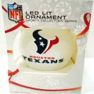 NFL - HOUSTON - TEXANS - COLOR - CHRISTMAS - LED - FOOTBALL - ORNAMENT - NEW