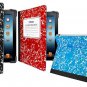 iHOME - iPAD - ALL MODELS - RED - COMPOSITION - BOOK - CASE - STAND - BRAND NEW