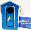 PORTABLE - POTTY - BIRD HOUSE - BIRD FEEDER - BRAND NEW - OUTHOUSE - BIRDS - NIB