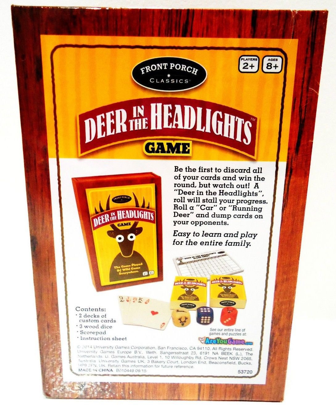 FRONT PORCH CLASSICS - DEER IN THE HEADLIGHTS - NEW - CARD - DICE ...