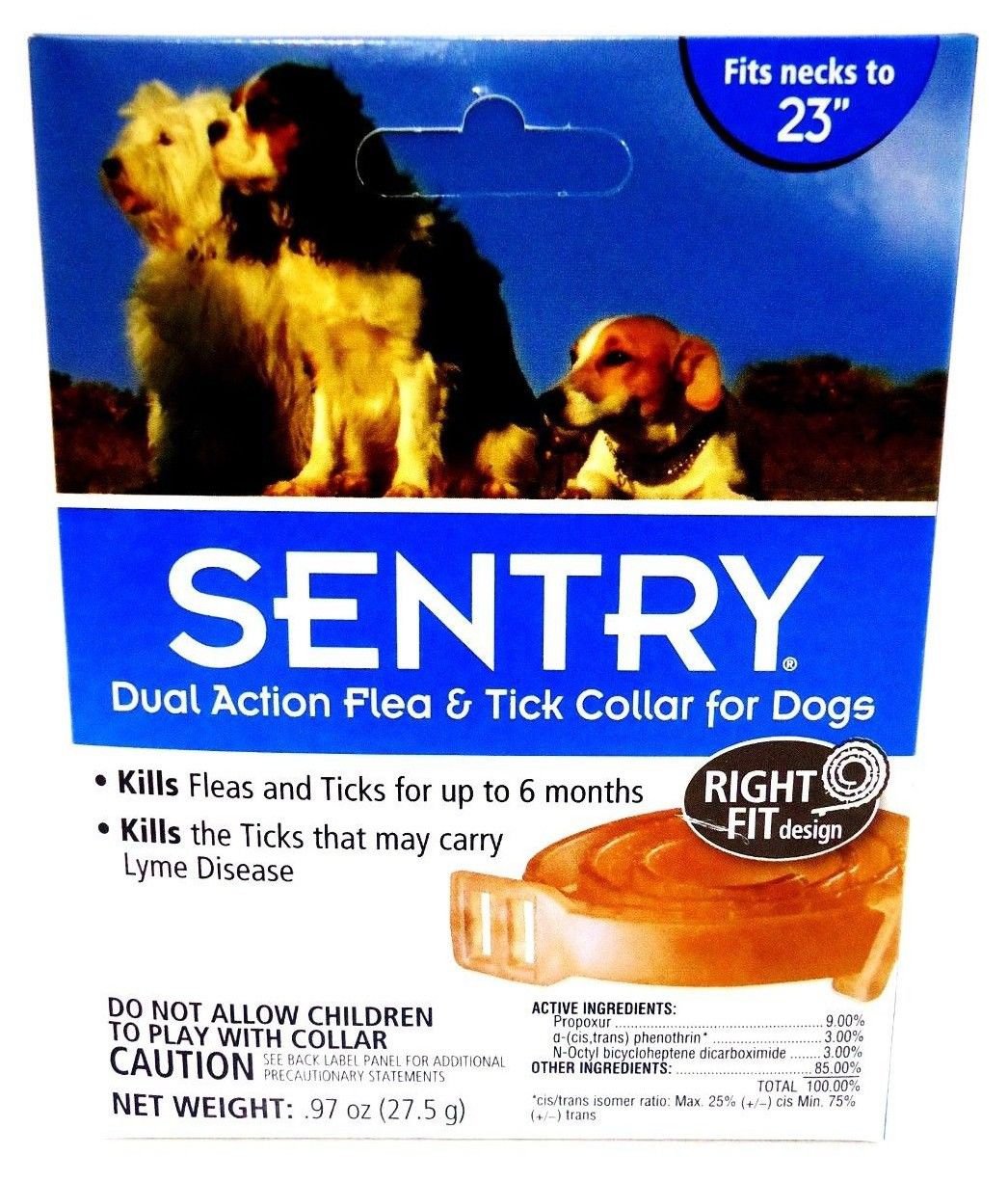 SENTRY DUAL ACTION FLEA TICK DOG COLLAR BRAND NEW SEALED PUPPIES