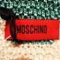 MOSCHINO - ITALY - WHITE - BLUE - SKINNY - STRIPED - SILK - TIE - NEW - TIES