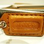COACH - PEYTON - STRIPED - BLACK - CARAMEL - WHITE - WRISTLET - PURSE - NEW