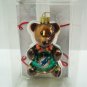 NFL - MIAMI DOLPHINS - CHRISTMAS - GLASS - TEDDY - BEAR - ORNAMENT - BRAND NEW