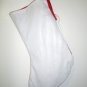 HOME ELEMENTS - CHRISTMAS - FROSTY - SNOWMAN - RED - WHITE - STOCKING - NEW