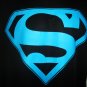 DC COMICS - SUPERMAN - BLACK - BLUE - MUSCLE - TEE - LARGE - BRAND NEW - BATMAN