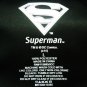 DC COMICS - SUPERMAN - BLACK - BLUE - MUSCLE - TEE - LARGE - BRAND NEW - BATMAN