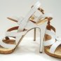 NINE WEST - BREEZIN - FASHION - WHITE - GOLD - HIGH - HEELS - SHOES - NEW - 10M