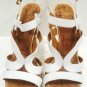 NINE WEST - BREEZIN - FASHION - WHITE - GOLD - HIGH - HEELS - SHOES - NEW - 10M
