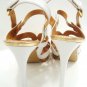 NINE WEST - BREEZIN - FASHION - WHITE - GOLD - HIGH - HEELS - SHOES - NEW - 10M