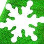 HOME ELEMENTS - CHRISTMAS - HOLIDAY - SNOWFLAKE - WHITE - GREEN - STOCKING - NEW